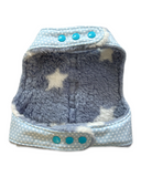 Handmade Dog Harness - Baby Blue Stars
