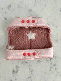 Handmade Dog Harness - Baby Pink Stars