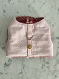 Handmade Dog Harness - Baby Pink Stars