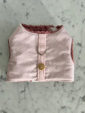 Handmade Dog Harness - Baby Pink Stars
