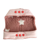 Handmade Dog Harness - Baby Pink Stars