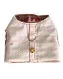 Handmade Dog Harness - Baby Pink Stars