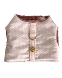 Handmade Dog Harness - Baby Pink Stars