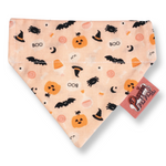 Boo! Halloween Pumpkin & Creepy Critters Dog Bandana