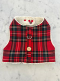 Handmade Christmas Tartan Dog Harness
