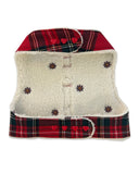 Handmade Christmas Tartan Dog Harness