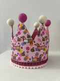 Handmade Birthday Crown - Bee Happy Dachshunds Pink