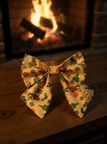 Handmade Dog Sailer Bow Tie - Christmas Dachshunds
