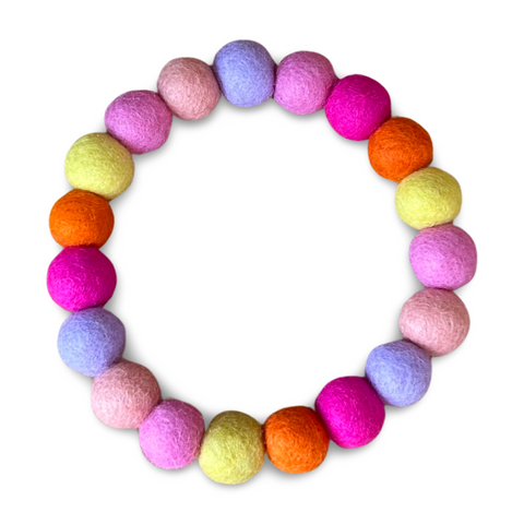 Happy - Personalised Pom Pom Dog Collar