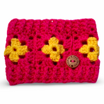 Crochet Dog Snood - Hot Pink