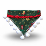Baubles and Berries Christmas Bandana - Slim Opening