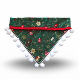 Baubles and Berries Christmas Bandana - Slim Opening