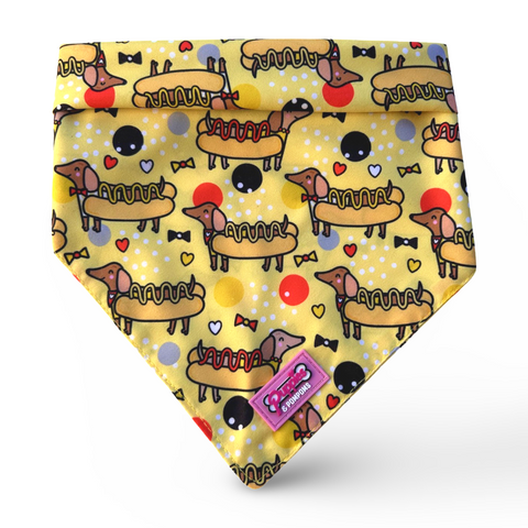 Hot Dog Dachshunds Bandana - Tie on