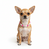 Pink EM Ceramic Bead Anti Tick Collar Anti-Parasitario