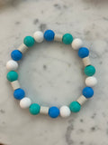 Blue EM Ceramic Bead Anti Tick Collar Anti-Parasitario