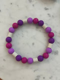 Purple EM Ceramic Bead Anti Tick Collar Anti-Parasitario