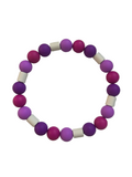 Purple EM Ceramic Bead Anti Tick Collar Anti-Parasitario