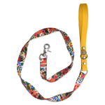 Handmade “Garden Party” Dog Leash - Sunshine Yellow