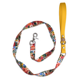 Handmade “Garden Party” Dog Leash - Sunshine Yellow