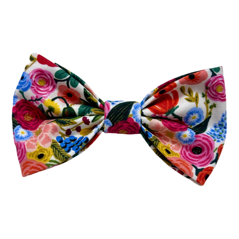 Handmade Dog Bow Tie - Garden Party