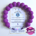 Zodiac Birthstone - Personalised Pom Pom Dog Collar