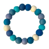 Collar para perro con pompón personalizado - Azul