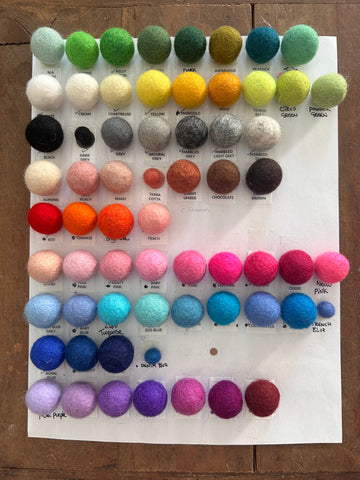Felt Pompom 2cm x 10 Balls