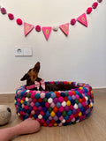 Pom Pom Garland -  Personalised Bunting - Pink