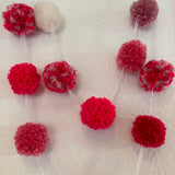 Pom Pom Garland - Pink Traditional Wool