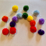 Pom Pom Garland - Rainbow Traditional Wool