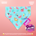 Summer Pool Party Watermelon Bandana