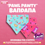 Summer Pool Party Watermelon Bandana