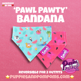 Puppy Pawl Pawty Watermelon Bandana