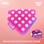 Handmade Beach Dogs Polka Dot Dog Bandana - Slide On
