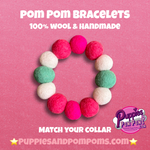 Pom Pom Bracelet - Sweet Watermelon - Big Balls