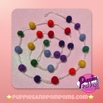 Pom Pom Garland - Rainbow - 1.5m