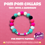 Watermelon  Personalised Pom Pom Dog Collar