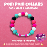 Watermelon  Personalised Pom Pom Dog Collar