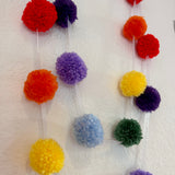 Pom Pom Garland - Rainbow Traditional Wool
