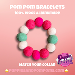 Pom Pom Bracelet - Sweet Watermelon - Big Balls