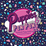Pom Pom Dog Bandana - Terrazzo Stars - Snap On