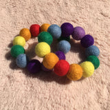 Pom Pom Bracelet - Rainbow