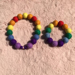 Pom Pom Bracelet - Rainbow