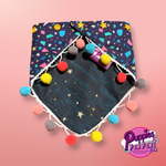 Pom Pom Dog Bandana - Terrazzo Stars - Snap On