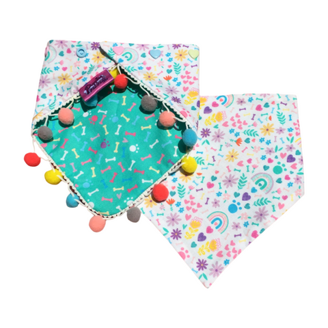 Pom Pom Dog Bandana - Ditsy Sprinkles