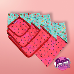 Pom Pom Dog Bandana - Summer Pool Party Watermelon - Snap On