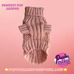 Marshmallow Baby Pink Pawfect Pup Jumper - Clearance Sale
