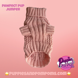 Marshmallow Baby Pink Pawfect Pup Jumper - Clearance Sale