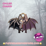 Halloween Skeleton Bat Charm
