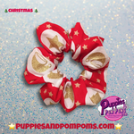 Santas Grotto Glitter Scrunchie